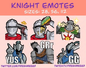 Soulsborn emotes | Knight emotes | Emotes | Twitch Emote | Youtube Emote | Discord Emote | Community Emote | Streamer Emote