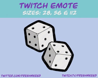 Lucky play emote | Roll the dice emote | Twitch Emote | Youtube Emote | Discord Emote | Community Emote | Streamer Emote