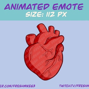 Heart throb emote | heart emote Emote | Twitch emote | Youtube Emote | Discord Emote | Community Emote | Streamer Emote