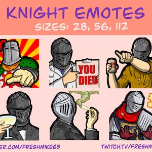Soulsborn emotes | Knight emotes | Emotes | Twitch Emote | Youtube Emote | Discord Emote | Community Emote | Streamer Emote