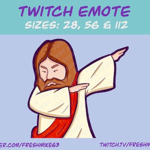 Twitch Emote| Jesus dab Emote | for Twitch | YouTube | Discord | facebook