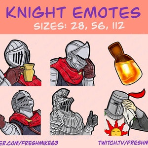 Soulsborn emotes | Knight emotes | Emotes | Twitch Emote | Youtube Emote | Discord Emote | Community Emote | Streamer Emote