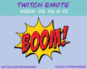 Boom emote| Twitch Emote | Youtube Emote | Discord Emote | Community Emote | Streamer Emote