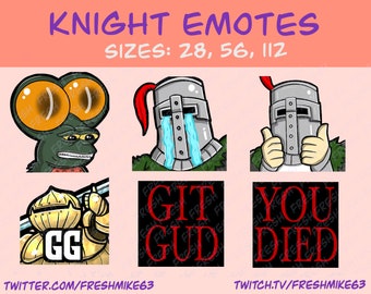 Soulsborn emotes | Knight emotes | Emotes | Twitch Emote | Youtube Emote | Discord Emote | Community Emote | Streamer Emote