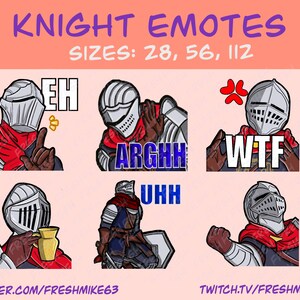 Soulsborn emotes | Knight emotes | Emotes | Twitch Emote | Youtube Emote | Discord Emote | Community Emote | Streamer Emote