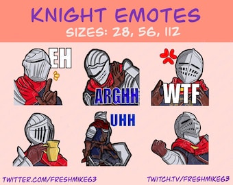 Soulsborn emotes | Knight emotes | Emotes | Twitch Emote | Youtube Emote | Discord Emote | Community Emote | Streamer Emote