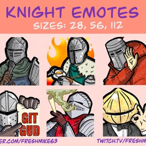 Soulsborn emotes | Knight emotes | Emotes | Twitch Emote | Youtube Emote | Discord Emote | Community Emote | Streamer Emote