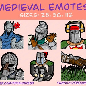 Medieval emotes | Knight emotes | Emotes | Twitch Emote | Youtube Emote | Discord Emote | Community Emote | Streamer Emote