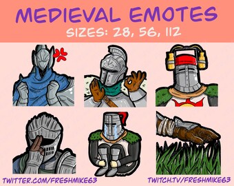 Medieval emotes | Knight emotes | Emotes | Twitch Emote | Youtube Emote | Discord Emote | Community Emote | Streamer Emote