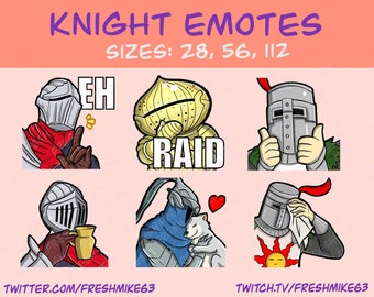 Soulsborn emotes | Knight emotes | Emotes | Twitch Emote | Youtube Emote | Discord Emote | Community Emote | Streamer Emote
