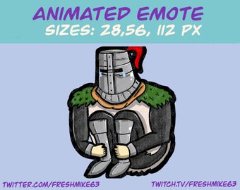 Animated Souls born emote | crying knight emote | Knight emotes | Sun Bro | Twitch Emote | Youtube Emote | Discord Emote | Community Emote