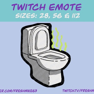 Stink emote| Toilet emote | Twitch Emote | Youtube Emote | Discord Emote | Community Emote | Streamer Emote
