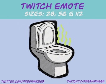Stink emote| Toilet emote | Twitch Emote | Youtube Emote | Discord Emote | Community Emote | Streamer Emote