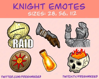 Soulsborn emotes | Knight emotes | Emotes | Twitch Emote | Youtube Emote | Discord Emote | Community Emote | Streamer Emote