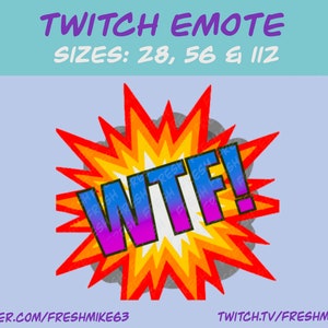WTF emote | Twitch Emote | Youtube Emote | Discord Emote | Community Emote | Streamer Emote