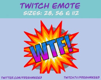 WTF emote | Twitch Emote | Youtube Emote | Discord Emote | Community Emote | Streamer Emote