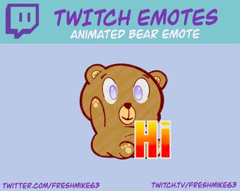 Twitch Animated Bear Emote