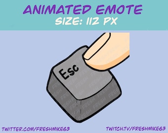 Emotka przycisku Escape | Emotka Escape | Emotka Twitch | Emotka YouTube | Emotka Discord | Emotka społeczności | Emotka streamera