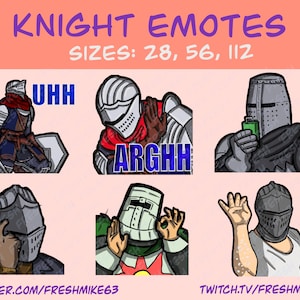 Soulsborn emotes | Knight emotes | Emotes | Twitch Emote | Youtube Emote | Discord Emote | Community Emote | Streamer Emote