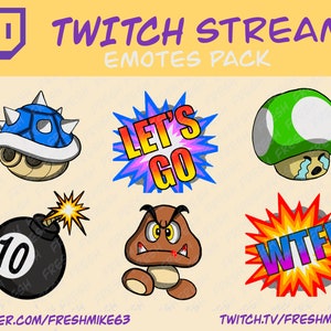 twitch emotes/ twitch and discord/ Cute emotes/ streamer emote pack