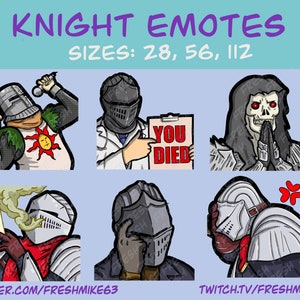 Soulsborn emotes | Knight emotes | Emotes | Twitch Emote | Youtube Emote | Discord Emote | Community Emote | Streamer Emote
