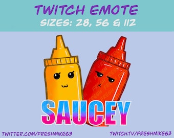 Emote de Saucey / Emote de Twitch / Emote de Youtube / Emote de Discord / Emote de la comunidad / Emote de Streamer