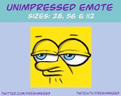 Unimpressed emote | Twitch Emote | Youtube Emote | Discord Emote | Community Emote | Streamer Emote