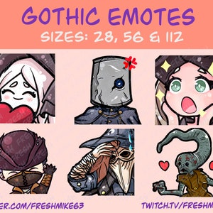Gothic Emotes | Soulsborn emotes | Knight emotes | Emotes | Twitch Emote | Youtube Emote | Discord Emote | Community Emote | Streamer Emote