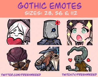Gothic Emotes | Soulsborn emotes | Knight emotes | Emotes | Twitch Emote | Youtube Emote | Discord Emote | Community Emote | Streamer Emote