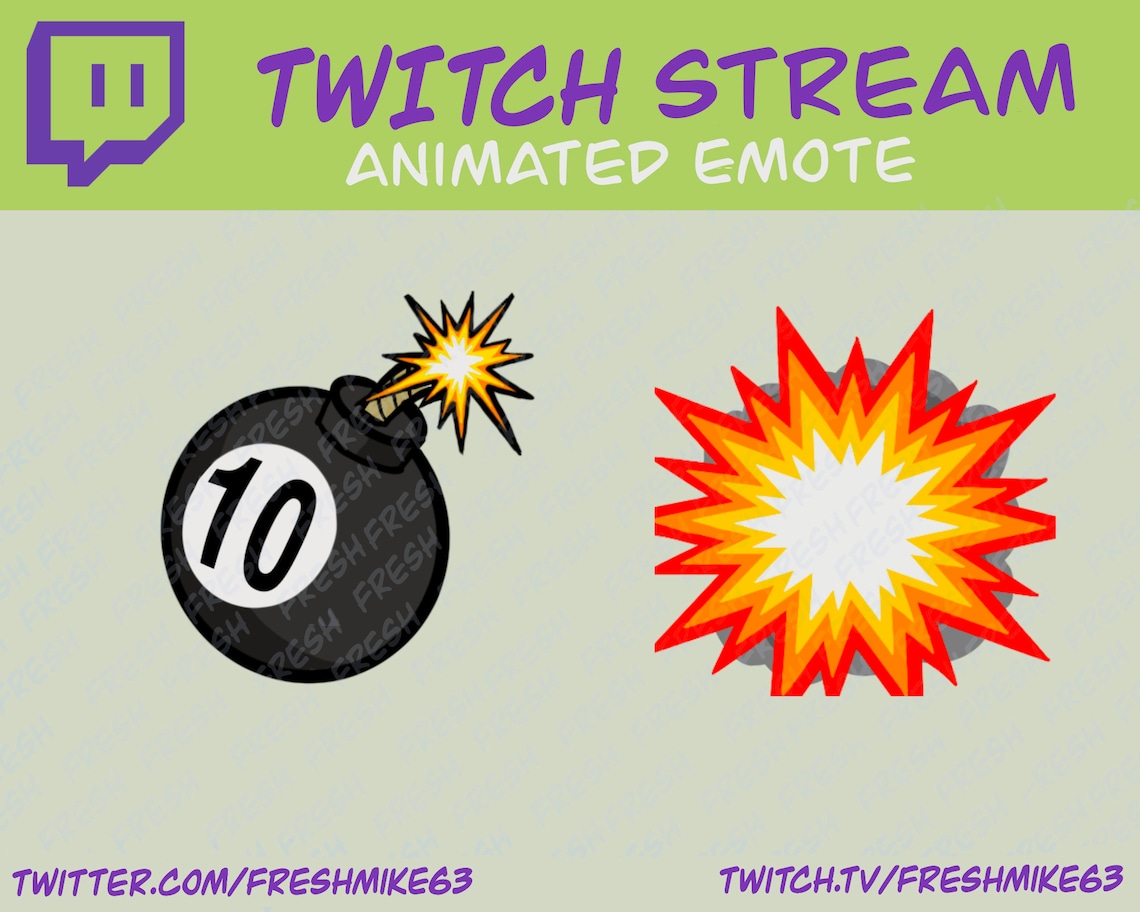 Animierte Emote / lustige Twitch Emotes / Meme Emoticons / Sub Badges