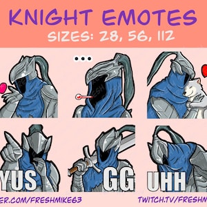 Soulsborn emotes | Knight emotes | Emotes | Twitch Emote | Youtube Emote | Discord Emote | Community Emote | Streamer Emote