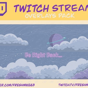 Animierte Lofi Gaming Desk Switch Twitch Overlays und Szenen - Stream Start, Be Right Back, Stream Enden, Just Chatting, Gameplay