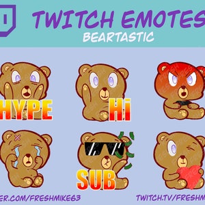 Emoticonos de oso de contracción