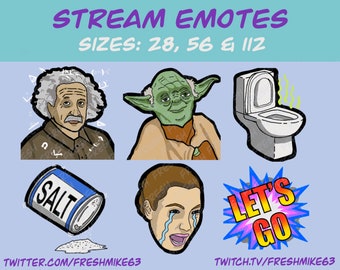 Emote streamer/Pacchetto emote/Emote Twitch/Emote Youtube/Emote Discord/Emote community/Emote streamer