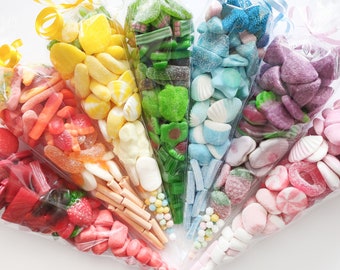 Conos de chuches Arcoiris - Golosinas - Rainbow Candy Cones - Sweet