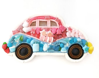 Pastel Coche de Chuches - Car Candy Cake - Tarta de Golosinas