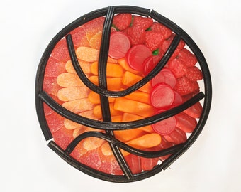 Pastel Pelota Baloncesto de Chuches - Basket Ball Candy Cake - Tarta de Golosinas