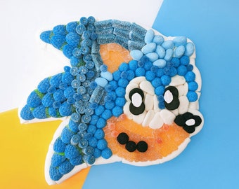 Pastel Sonic de Chuches - Sonic Candy Cake - Tarta de Golosinas