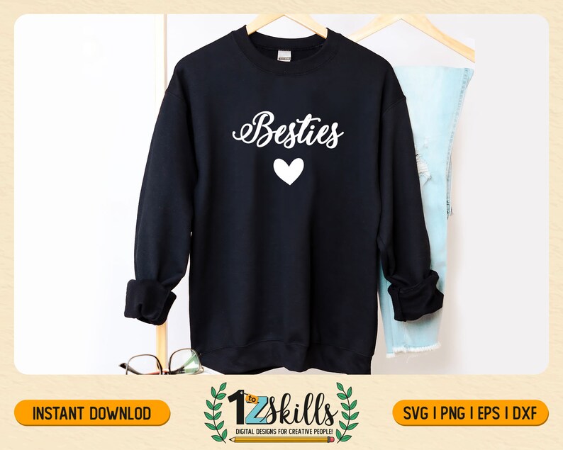 Besties Svg, Best Friends Shirt Svg, Friendship Svg, Besties Shirt Svg