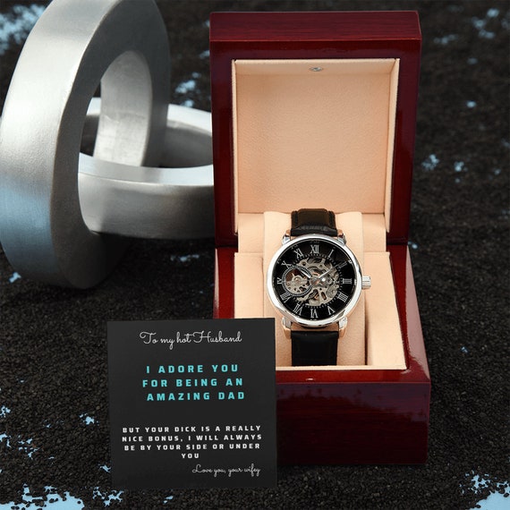 Funny Fathers Day Gift From Wife Openwork Modern Watch With Etsy