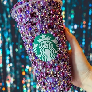Starbucks Cup Purple Bling - Etsy UK