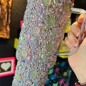 Ice Queen Legend Tumbler Decorated in Exquisite Rhinestones, Gems and Crystals Beautiful & Unique.