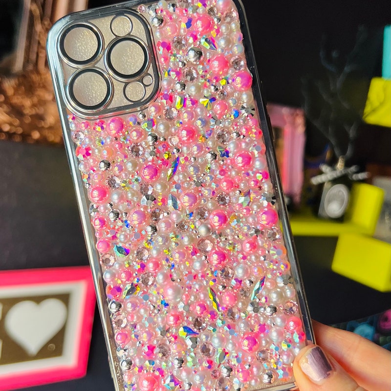 Coque IPhone Licorne Diamantée – Fait Main – Pour IPhone 16 à 11 Pro Max