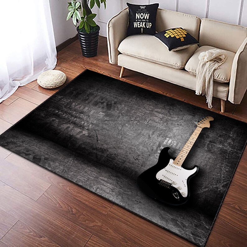 Guitar Fend Guitar Rug Guitar Modern Rug Living Room Rug Etsy Canada