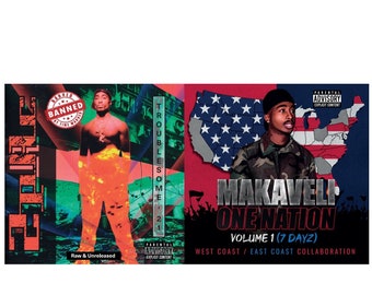 Set of 2Pac's Unreleased Albums - Troublesome 21 | One Nation (2 CDs)
