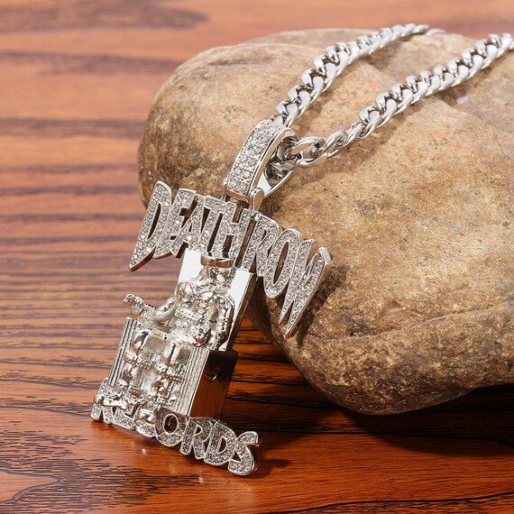 Death Row Records | Accessories | Iced Out Death Row Records Tupac Necklace  2 Pac O Chain | Poshmark