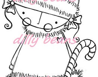 Amalia's Candycane digital stamp #503 INSTANT DOWNLOAD