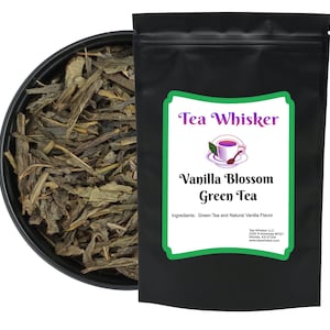 Vanilla Blossom Green Tea: All Natural Gourmet Loose Leaf