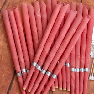20 Pcs Coral Ear Candles Beeswax Candles Ear Wax Removal Set Handmade Ear Candle