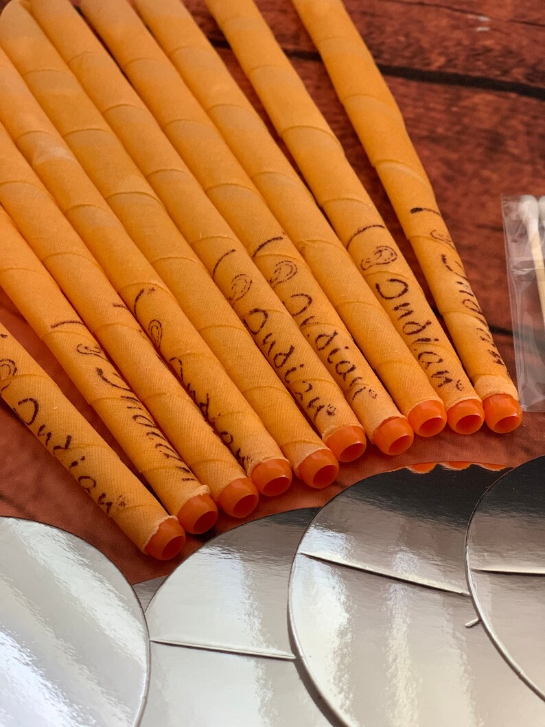 10 Pcs Orange Ear Wax Removal Candles Beeswax Candles Ear Etsy